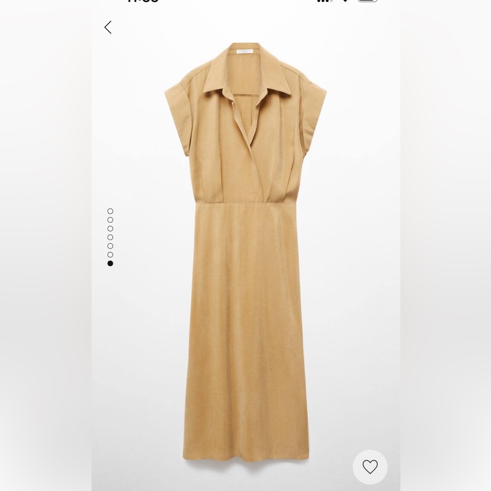 Mango modal shirt dress